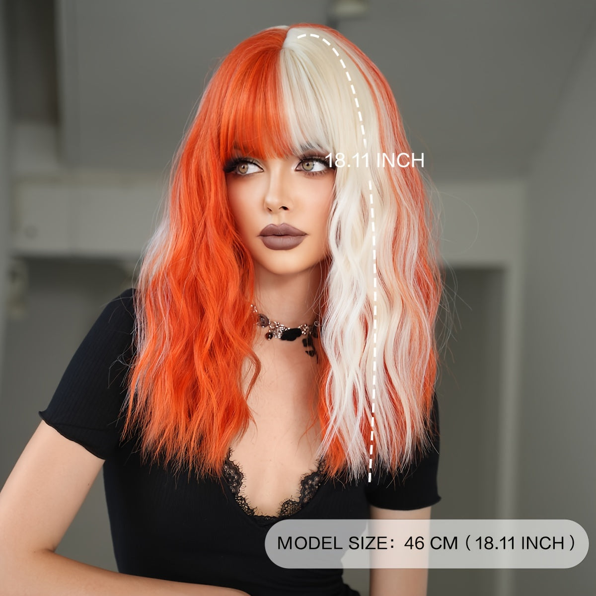 Fantasy Waves Wig — Pumpkin & Cream