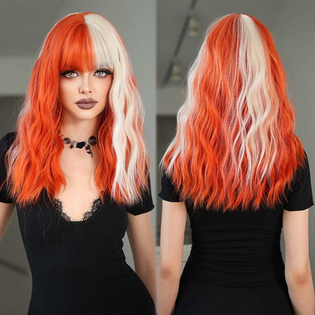 Fantasy Waves Wig — Pumpkin & Cream
