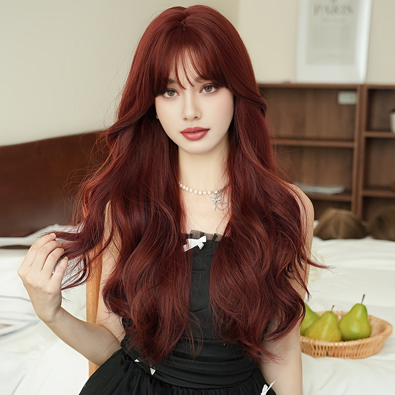 Glamorous Loose Curly Wig — Reddish Brown