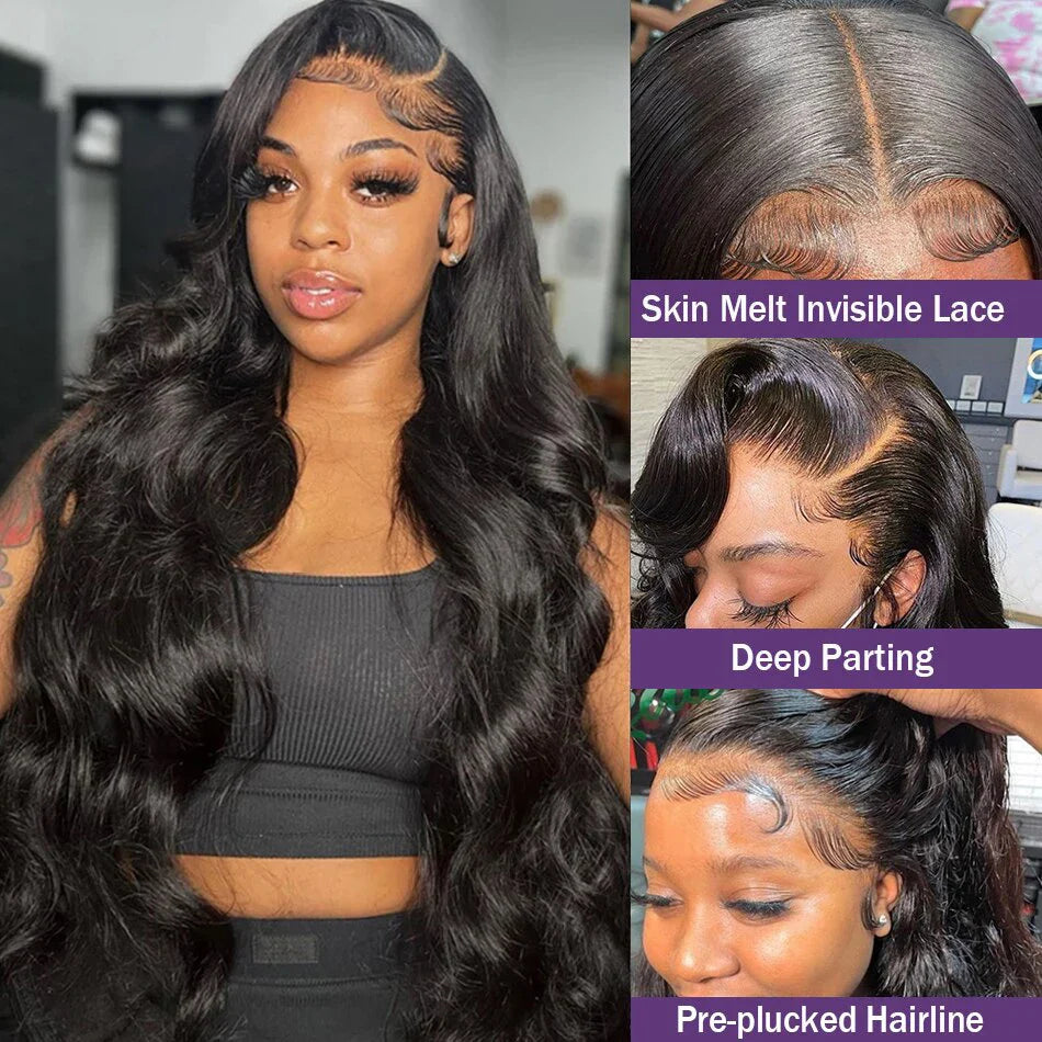 Body Wave Human Hair Wig — 26" to 40" Brazilian Remy