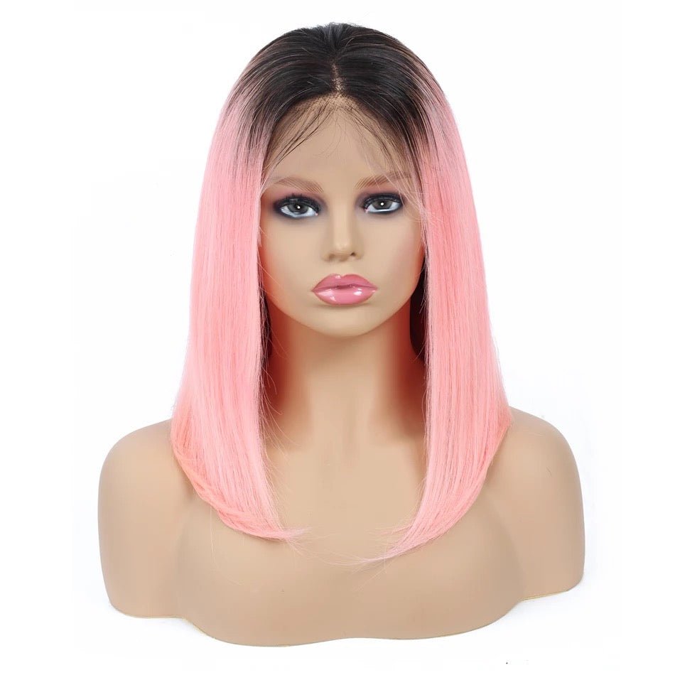 Frontal Lace Human Hair Wig,  Candy